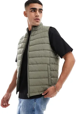 New Look Lightweight gilet in dark khaki