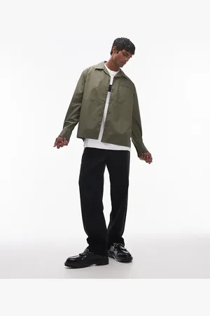 SELECTED Boxy overshirt in with pocket