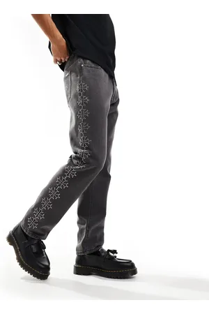 Liquor N Poker Rhinestone embellished side jean in