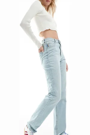 ASOS ASOS DESIGN Tall mid rise straight jean in pale