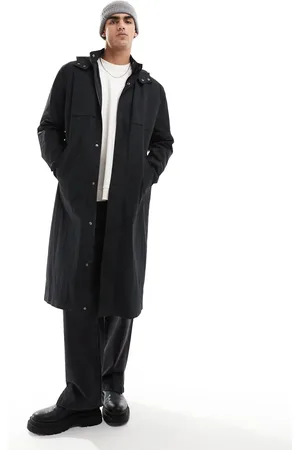 ASOS Hooded trench coat in