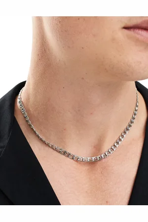 Icon Brand Stainless steel scroll chain necklace in
