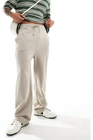 ASOS Wide leg joggers in beige