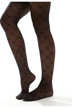 New Look Bow print tights in