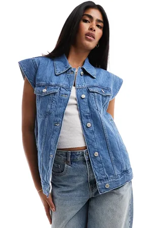 ONLY Denim gilet in mid