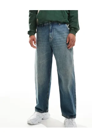 Pull&Bear Skater fit jean in with yellow cast