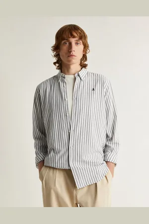SCALPERS Jon shirt in greyish blue