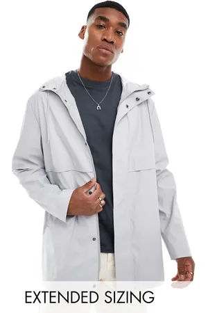 ASOS Shower resistant rubberised rain jacket in
