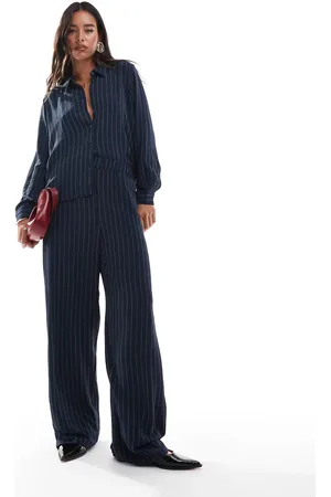 VERO MODA Relaxed trouser co-ord in pinstripe