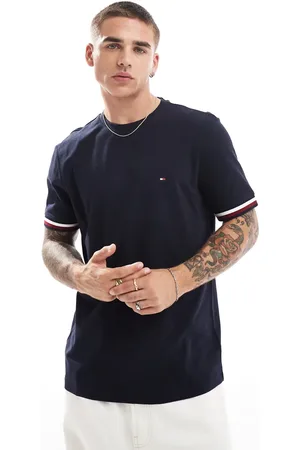 Tommy Hilfiger Stripe cuff t-shirt in