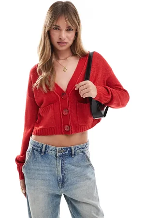 Miss Selfridge Seam detail boxy cardigan in
