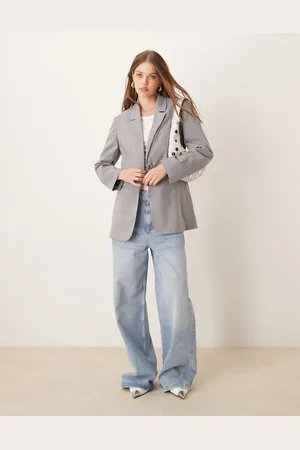 ASOS Single breasted blazer in stripe