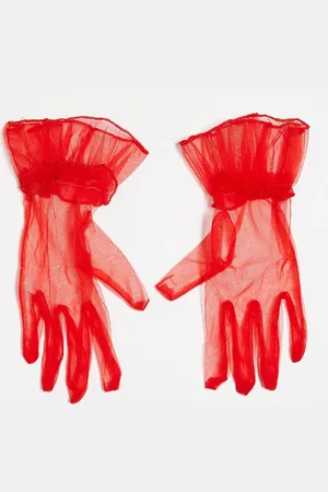 Pieces® Halloween mesh gloves in