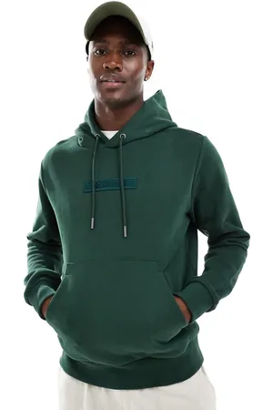 Calvin Klein Embroidered logo hoodie in mid