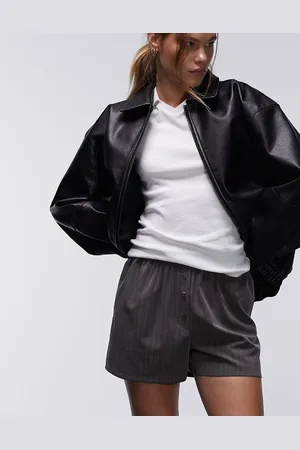 Topshop Co-ord pinstripe boxer short in