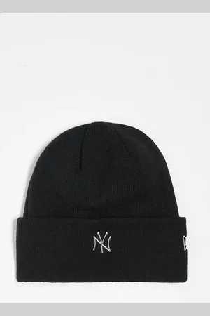New Era NY Yankess metallic cuff beanie in