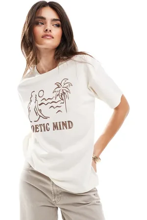 Pull&Bear Sketch graphic oversized tee in