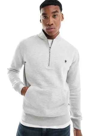 French Connection French Connection half zip bomber sweatshirt in