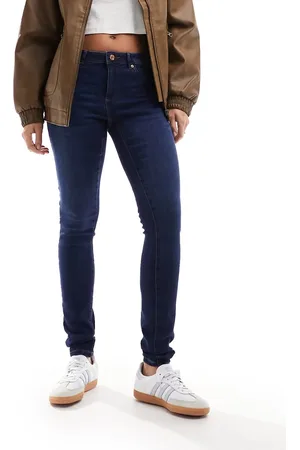 VERO MODA Cotton blend skinny jean in dark