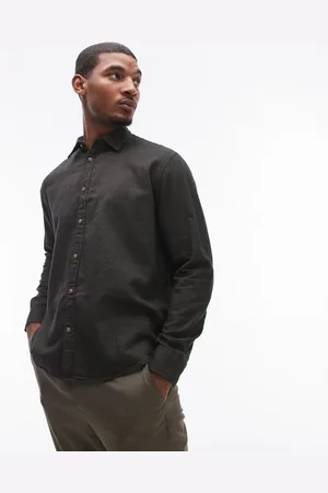 SELECTED Oversized shirt in dark