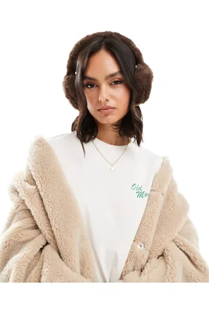 My Accessories Faux fur ear muffs in