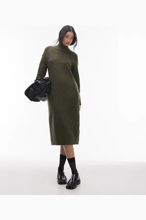 SELECTED Femme roll neck knitted dress in