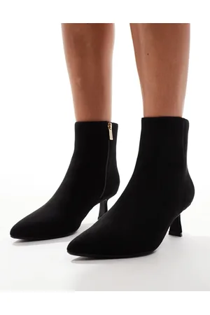 New Look Suedette mid ankle boot in