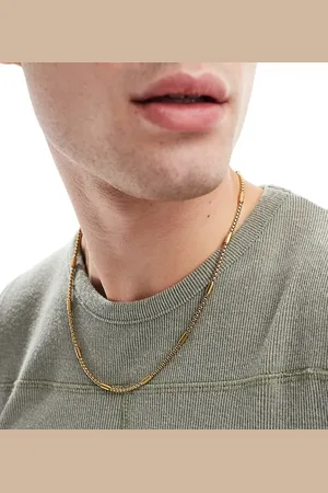 Icon Brand Stainless steel rounded box station chain in 14ct plated