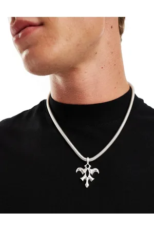 ASOS Snake chain necklace with pendant in tone