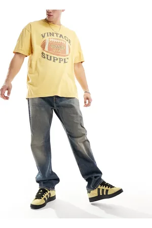 Weekday Space relaxed fit straight leg jeans in steel wash