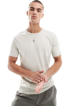 Hollister Icon logo t-shirt in cream