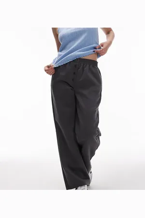 Topshop Basic button down jogger in charcoal