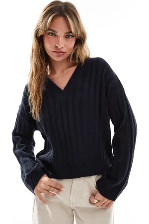 Brave Soul Ribbed v-neck jumper in