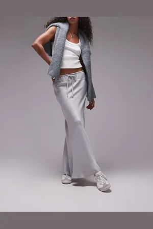 Topshop Bias Skirt w drawstring waist panel in