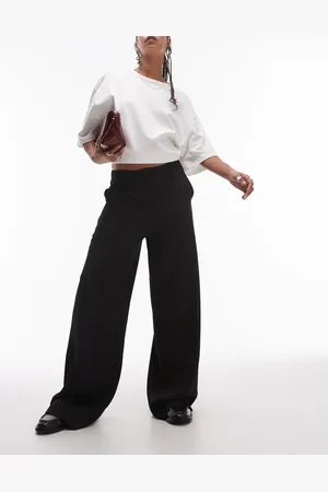 MANGO Fluid floaty trousers in