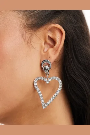 True Decadence Embellished heart earrings in