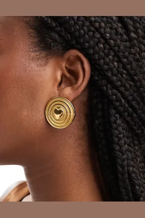 petit moments Sun disc statement stud earrings in