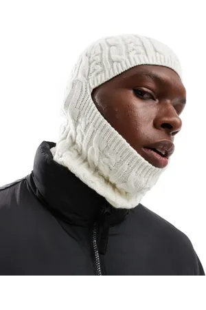 ASOS Cable knit balaclava in cream