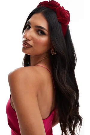 True Decadence Velvet floral headband in