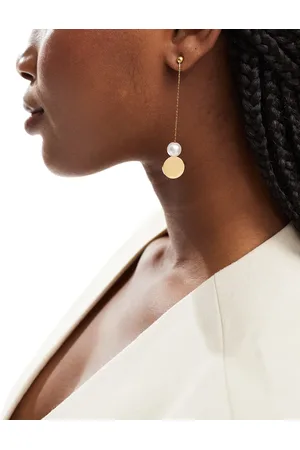 petit moments Stormy pearl drop earrings in