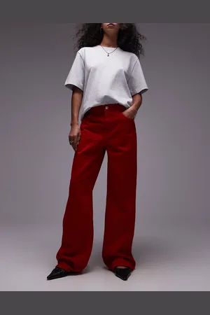 MANGO High waist straight leg jean in bright