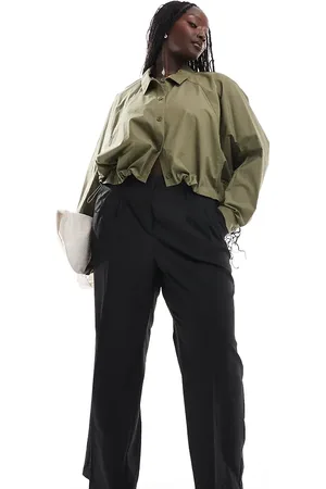 VERO MODA Rita tailored wide leg dad trousers in