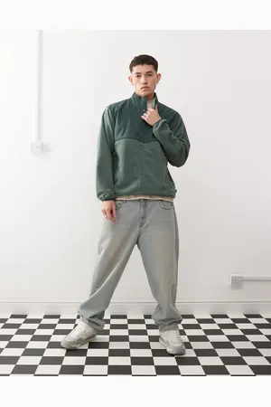 Vans Ranford polar half zip fleece jacket in dark