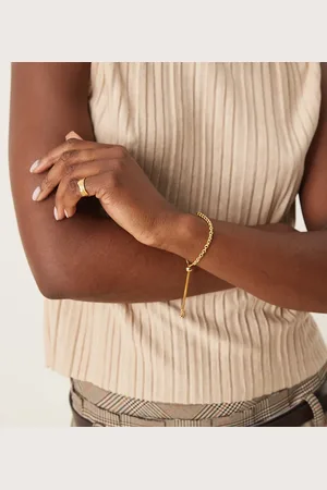 Orelia Chain slide bracelet in 18k plated