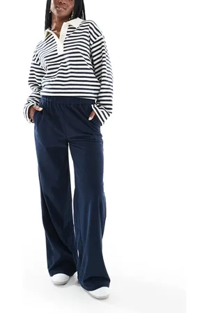 ONLY Wide leg pull on cord trouser in