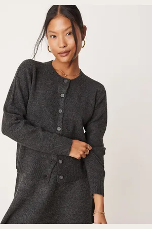 VILA Knitted cardigan co-ord in dark