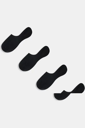 Pieces® 4 pack footsie invisible socks in