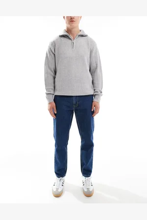 Pull&Bear Standard fit rinse wash jean in dark
