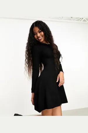 ONLY Mini knitted skater dress in
