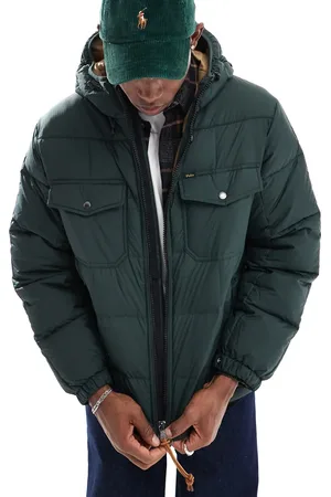 Ralph Lauren Utility hooded down puffer jacket in dark